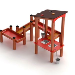 Sand und Wasserspiel